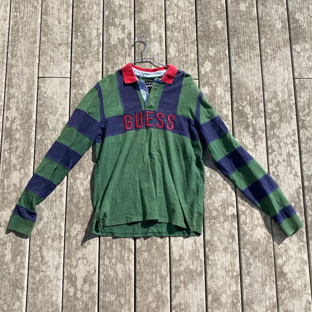 Guess Jeans Striped Rugby Shirt